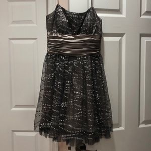 Sparkly Gray Prom Dress